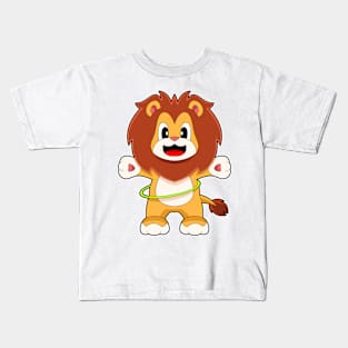 Lion Fitness Gymnastics Sports Kids T-Shirt